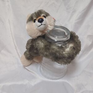 Wild Republic Grey Wolf Plush‎ Slap Bracelet Wearable Stuffed Animal
